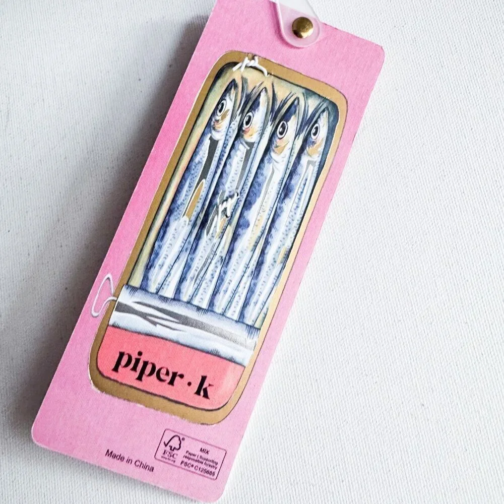Piper K Sardine Can Print Keychain
